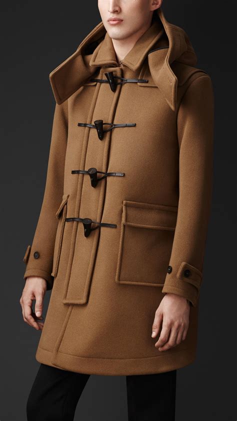 men's burberry duffle coat|Burberry wool coat men's.